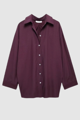 
                      
                        Margaux Burgundy Oversized Shirt
                      
                    