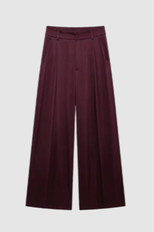 
                      
                        Margaux Wide Leg Burgundy Trousers
                      
                    