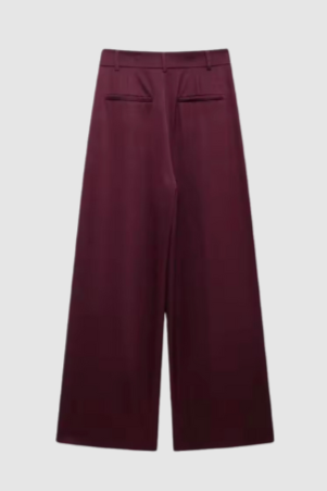 
                      
                        Margaux Wide Leg Burgundy Trousers
                      
                    