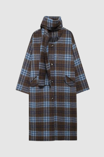 
                      
                        Renata Plaid Coat
                      
                    