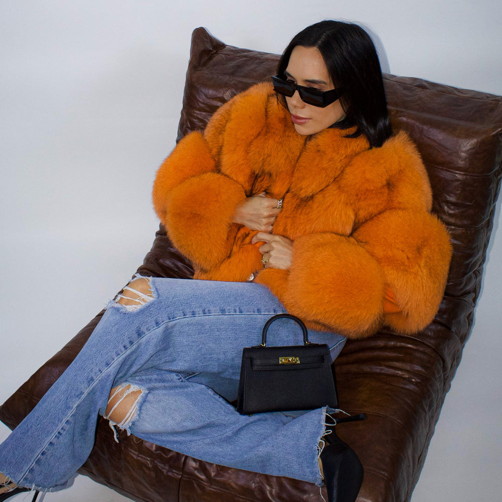 
                      
                        Alessia Luxe Orange Coat (Made-To-Order: Estimated ship date (2-3 weeks)
                      
                    