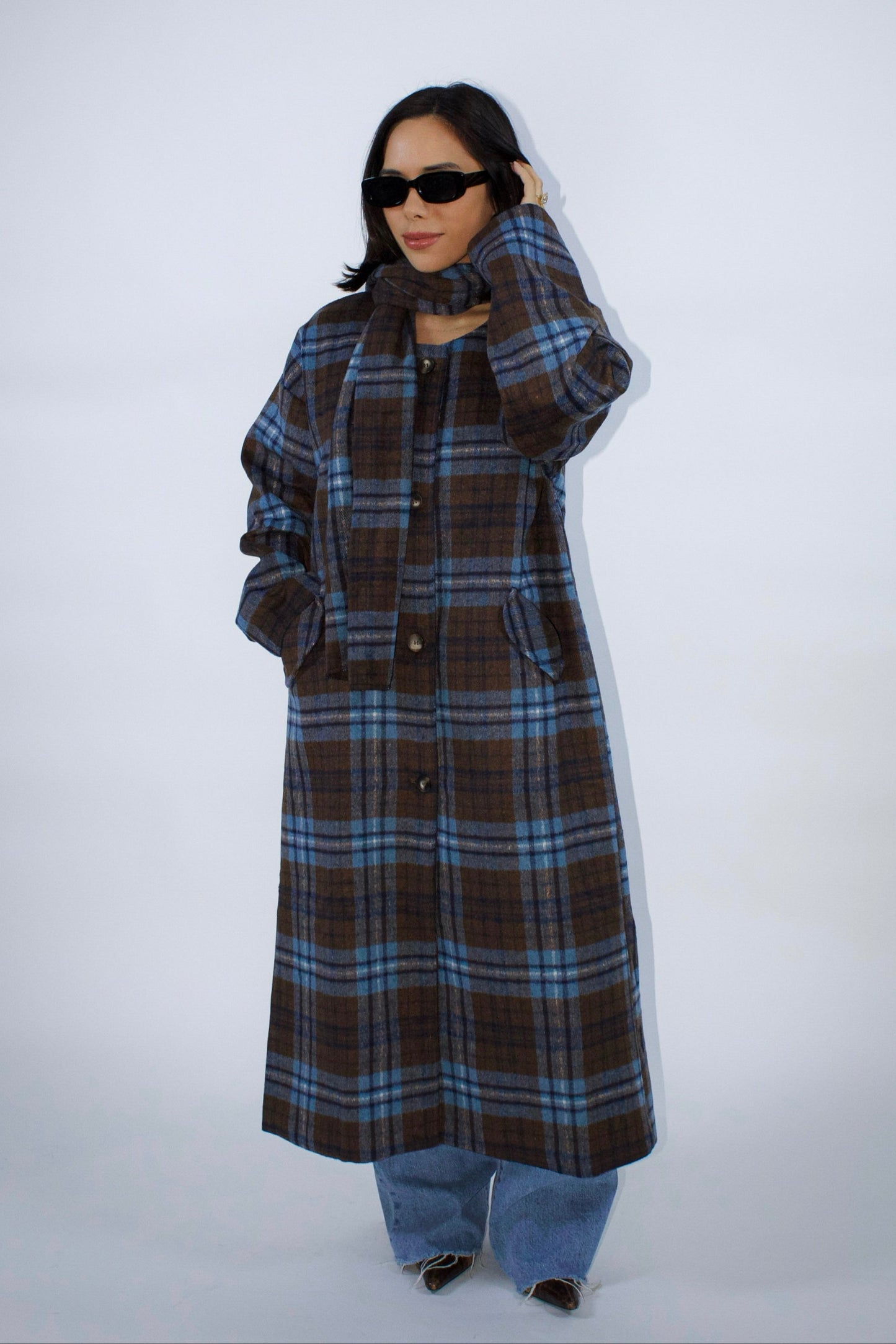 Renata Plaid Coat