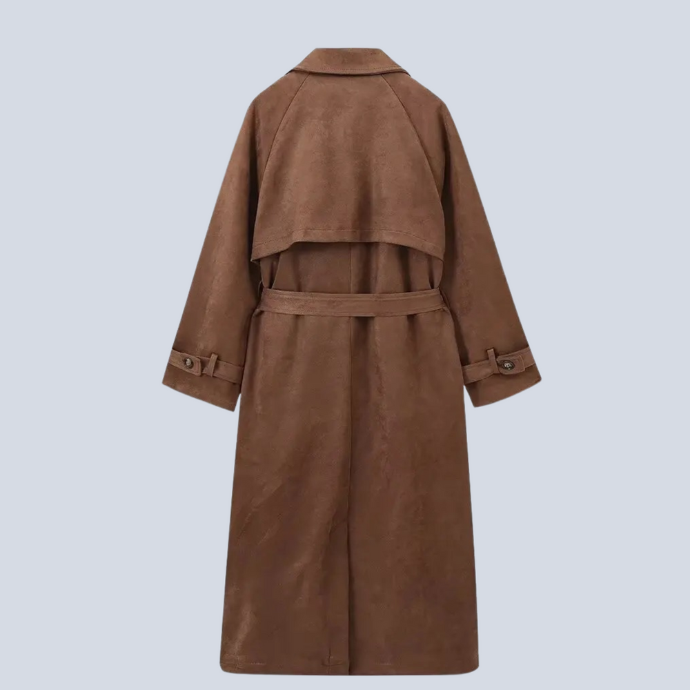 
                      
                        Sienna Faux Suede Trench Coat
                      
                    