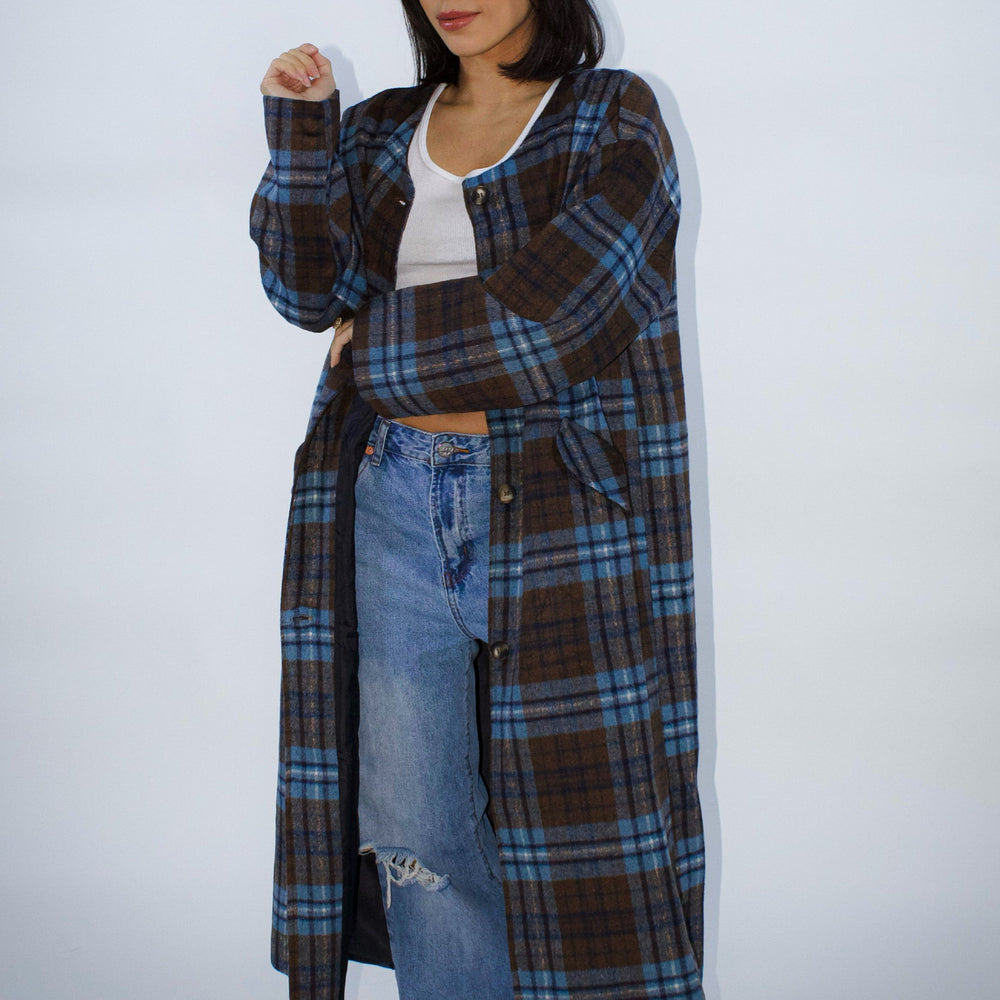 
                      
                        Renata Plaid Coat
                      
                    