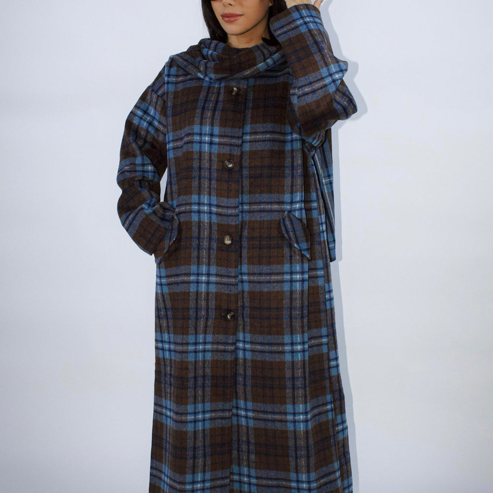 
                      
                        Renata Plaid Coat
                      
                    